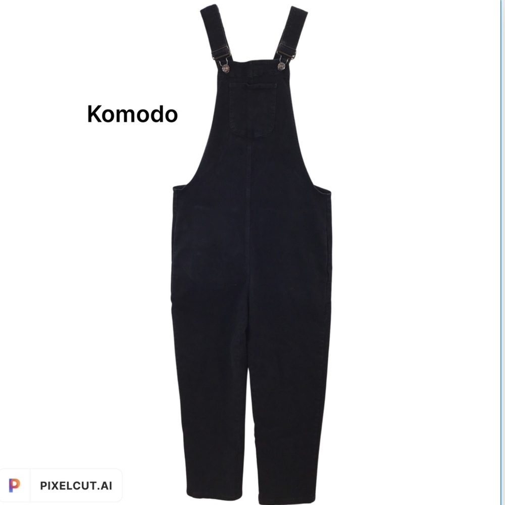 Komodo Black Organic Cotton Joy Overalls Dungarees